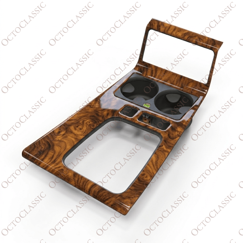 BMW E38 Inserto console centrale portabicchieri con porta USB nero 51168158987 BMW E38 Inserto console centrale portabicchieri con porta USB nero 51168158987