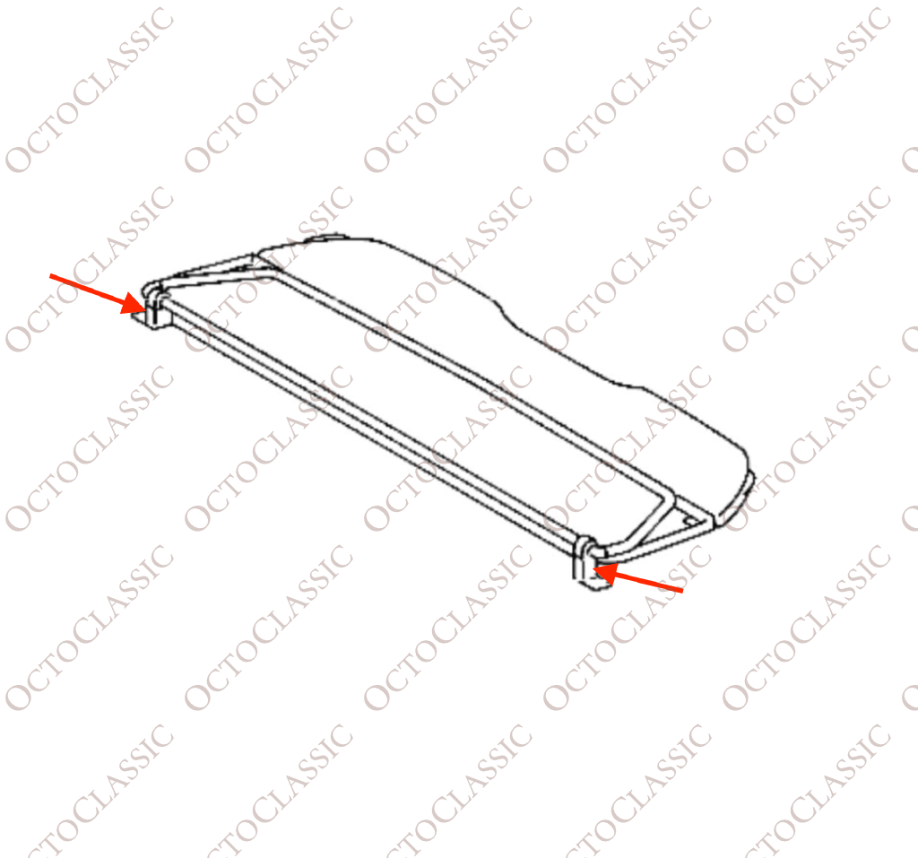 Mercedes A124 Convertible Windshot Protective Rubber Spacer Seal Repair Kit Black A1248600274 Mercedes A124 Convertible Windshot Protective Rubber Spacer Seal Repair Kit Black A1248600274