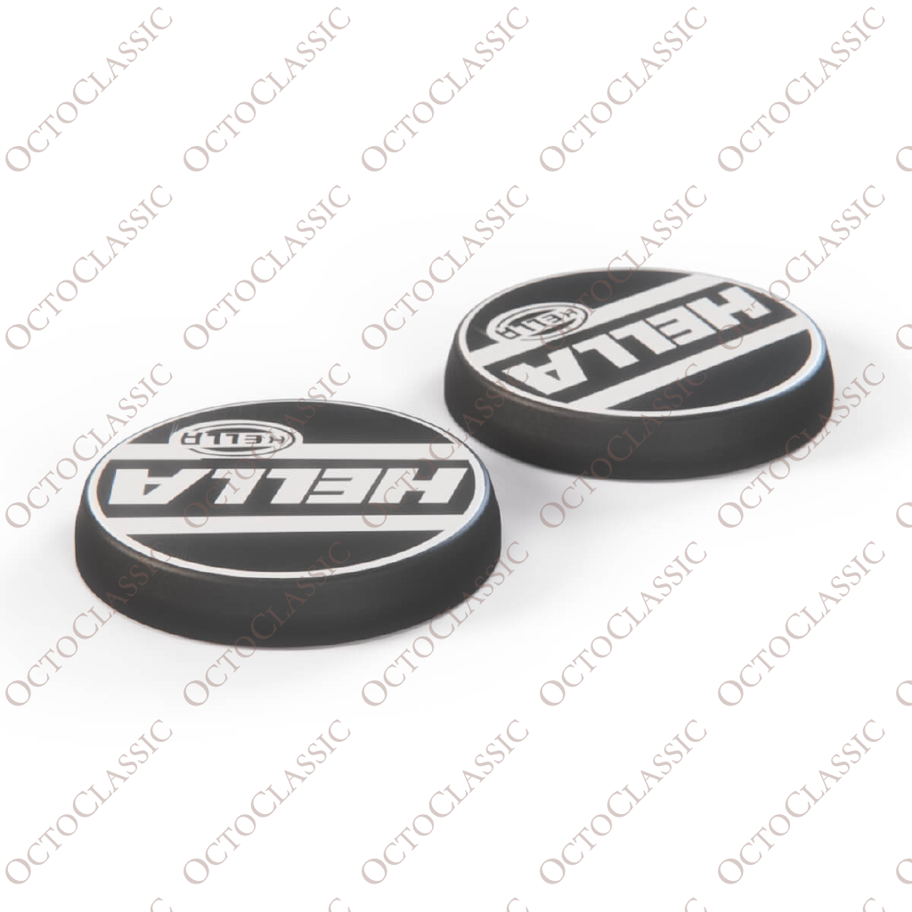 VW Golf MK3 HELLA Headlight Covers Pair Set Of 2 White And Black VW Golf MK3 HELLA Headlight Covers Pair Set Of 2 White And Black
