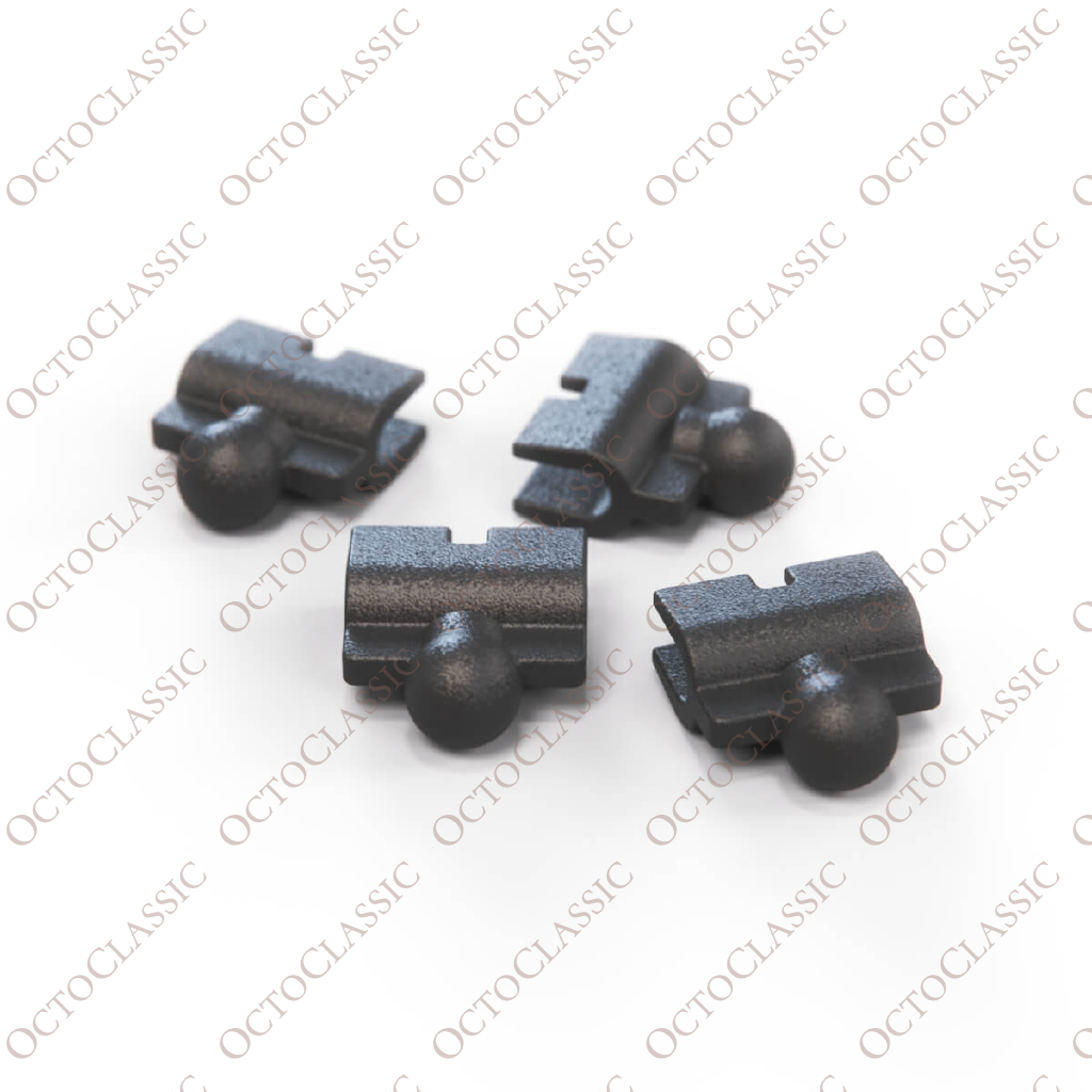 BMW E21 / E23 / E24 / E28 / Jaguar XJ6 Serie 3 / XJS: juego de 4 soportes para limpiafaros, color negro, 61631361019 BMW E21 / E23 / E24 / E28 / Jaguar XJ6 Serie 3 / XJS: juego de 4 soportes para limpiafaros, color negro, 61631361019