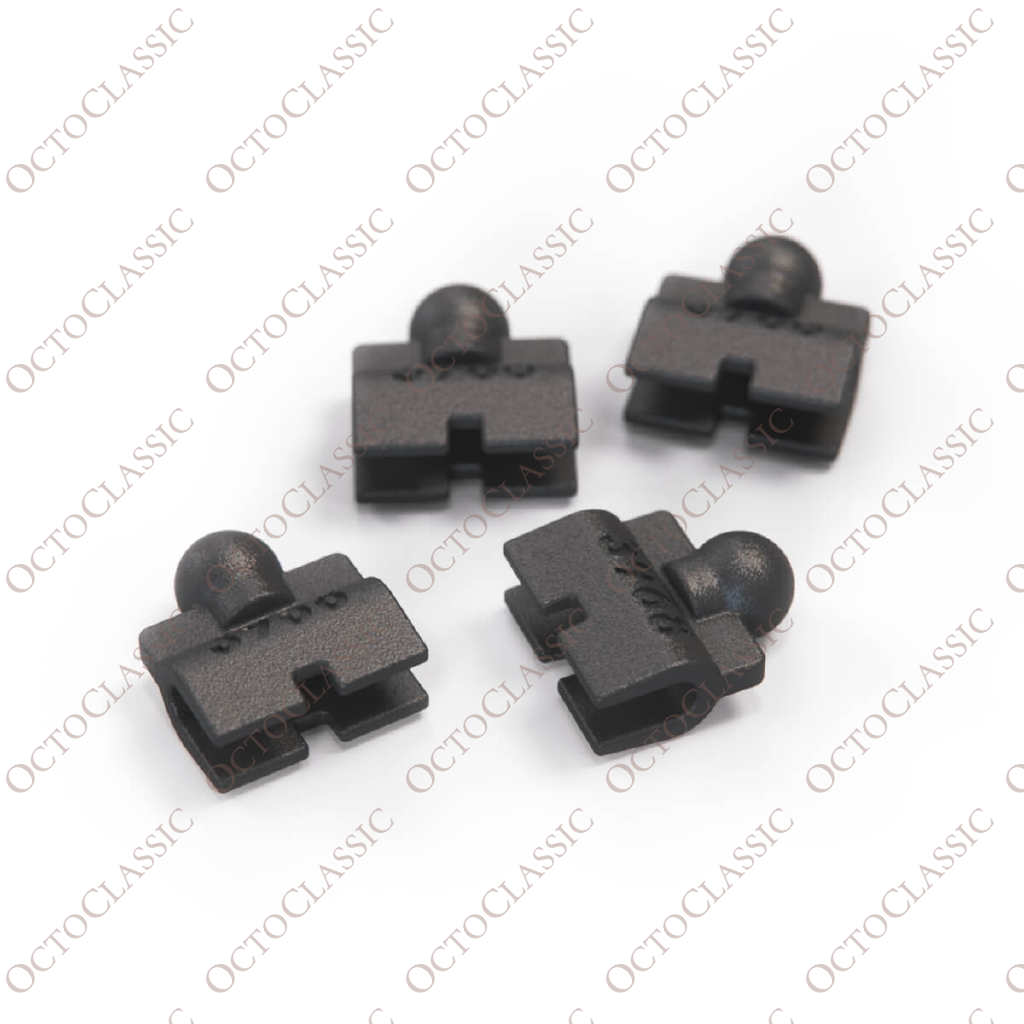 BMW E21 / E23 / E24 / E28 / Jaguar XJ6 Serie 3 / XJS: juego de 4 soportes para limpiafaros, color negro, 61631361019 BMW E21 / E23 / E24 / E28 / Jaguar XJ6 Serie 3 / XJS: juego de 4 soportes para limpiafaros, color negro, 61631361019