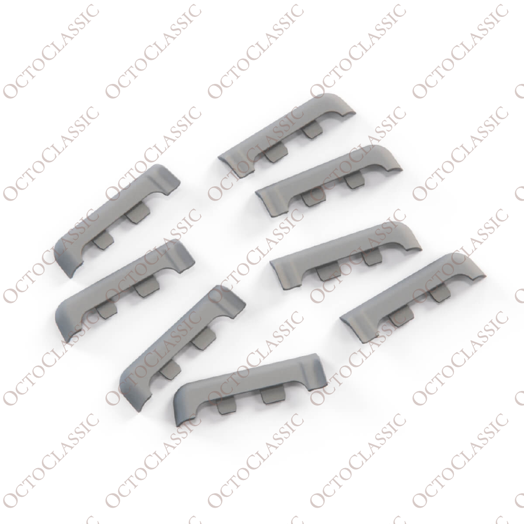 Kit de reparación de tapones de goma para los embellecedores de los umbrales de las puertas del BMW E32 / E34, gris / negro Kit de reparación de tapones de goma para los embellecedores de los umbrales de las puertas del BMW E32 / E34, gris / negro