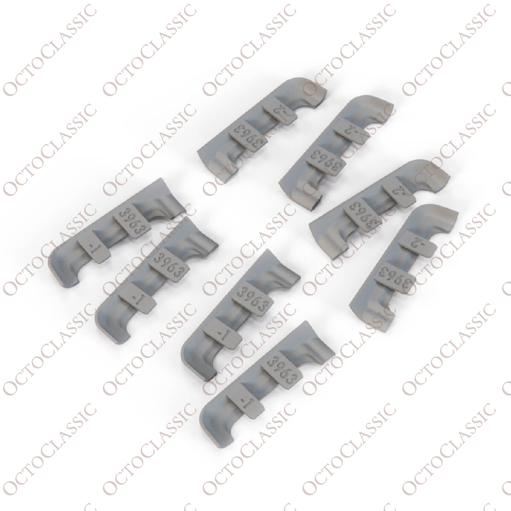 Kit de reparación de tapones de goma para los embellecedores de los umbrales de las puertas del BMW E32 / E34, gris / negro Kit de reparación de tapones de goma para los embellecedores de los umbrales de las puertas del BMW E32 / E34, gris / negro