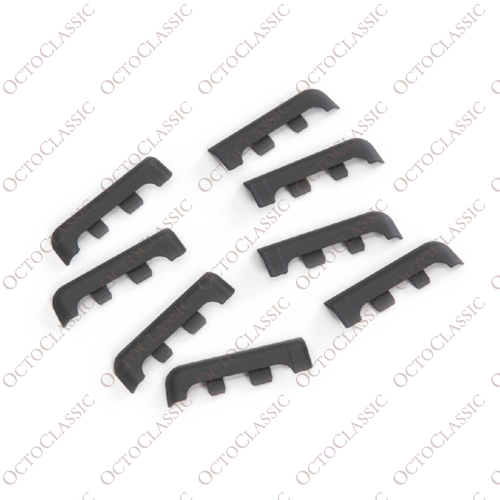 Kit de reparación de tapones de goma para los embellecedores de los umbrales de las puertas del BMW E32 / E34, gris / negro Kit de reparación de tapones de goma para los embellecedores de los umbrales de las puertas del BMW E32 / E34, gris / negro