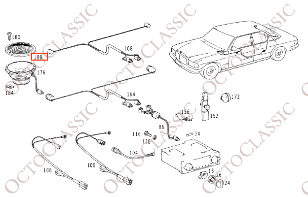 W123 W116 R107 Couvre haut-parleurs arrière Mercedes A0008201612 W123 W116 R107 Couvre haut-parleurs arrière Mercedes A0008201612
