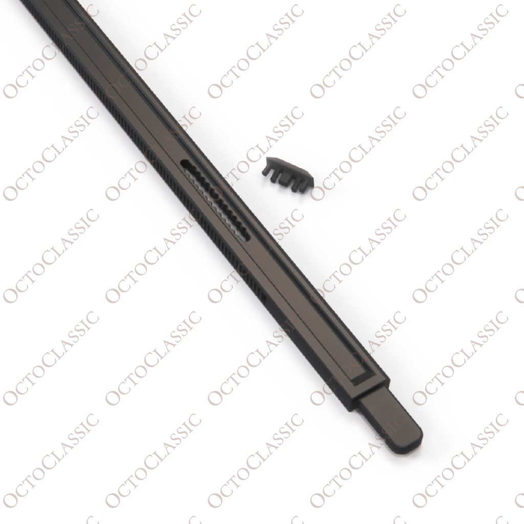 Mercedes C124 / A124: asta di guida della cintura di sicurezza, nera, A1248600057 + A1248680176 Mercedes C124 / A124: asta di guida della cintura di sicurezza, nera, A1248600057 + A1248680176
