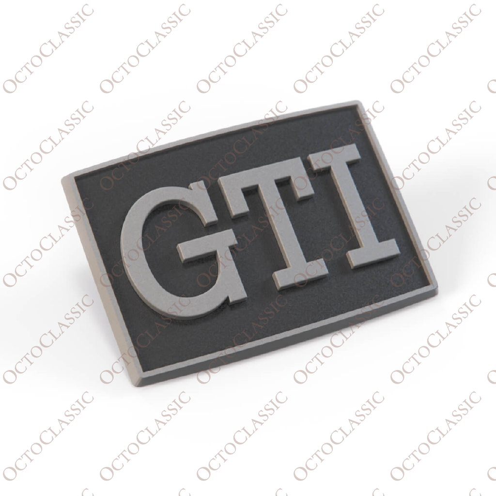 VW Jetta Golf MK2 GTI Side Badge Emblem 191853688JGX2 VW Jetta Golf MK2 GTI Side Badge Emblem 191853688JGX2