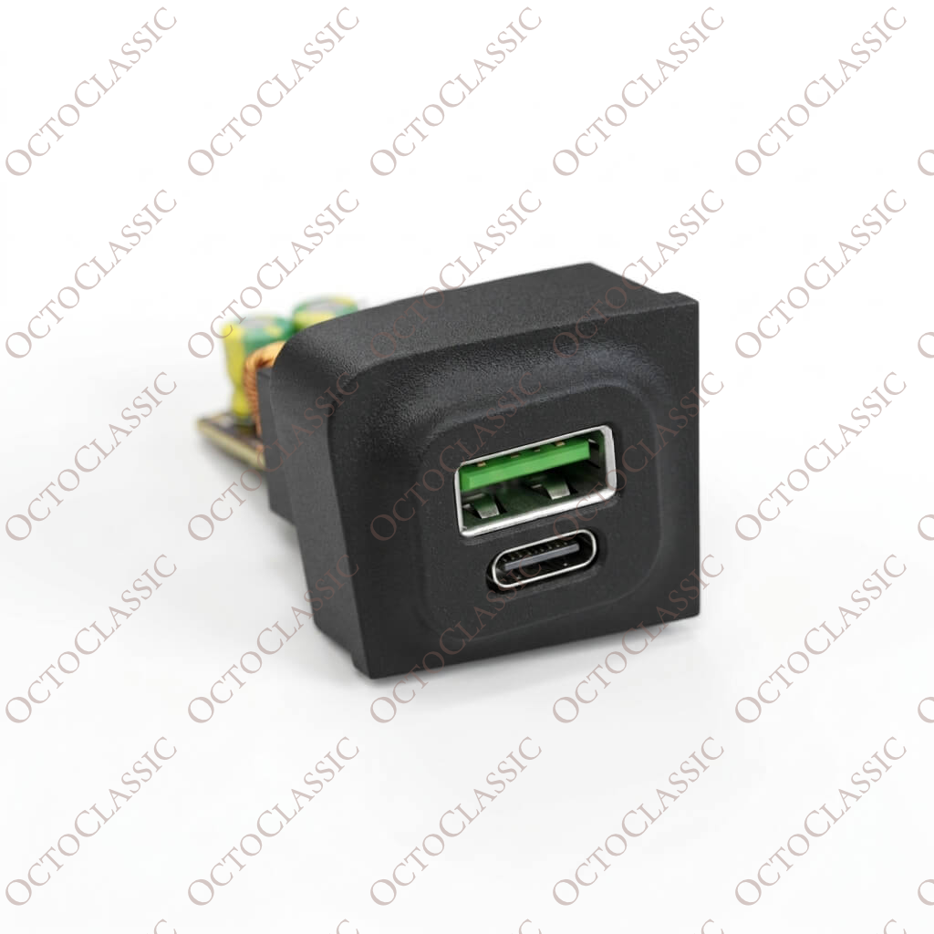 Volkswagen Passat B6 Schaltknauf-Blendteil mit USB-Ladeanschluss, 6 Ausführungen, schwarz, 3C0864263 Volkswagen Passat B6 Schaltknauf-Blendteil mit USB-Ladeanschluss, 6 Ausführungen, schwarz, 3C0864263