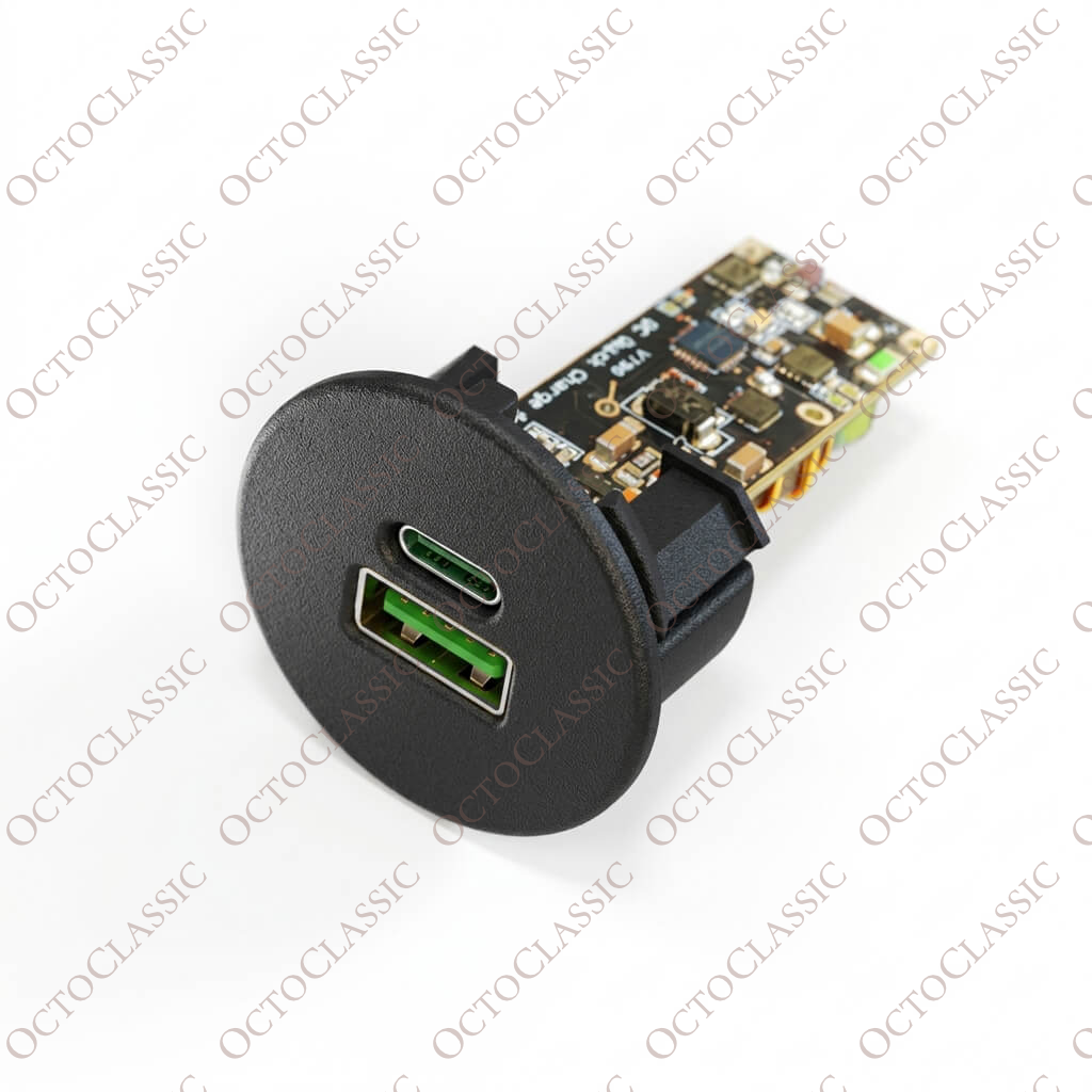 Inserto en blanco para el encendedor de cigarrillos del Maserati 3200 GT con cargador USB, color negro Inserto en blanco para el encendedor de cigarrillos del Maserati 3200 GT con cargador USB, color negro