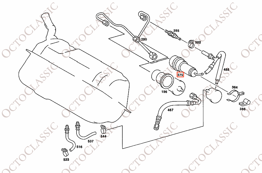 Mercedes W123 / W116 / W126 / R107 Accumulateur de pression de carburant M14x1,5 A0004760821 / A0004760421 / A0004760321 / Bosch 0438170017 Mercedes W123 / W116 / W126 / R107 Accumulateur de pression de carburant M14x1,5 A0004760821 / A0004760421 / A0004760321 / Bosch 0438170017