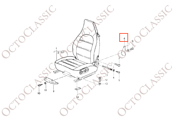 Porsche 911 964 / 993 / 924 / 944 / 968 Front Seat Hinge Cover Plate Left Or Right All Colors 92852114702 / 92852114802 Porsche 911 964 / 993 / 924 / 944 / 968 Front Seat Hinge Cover Plate Left Or Right All Colors 92852114702 / 92852114802