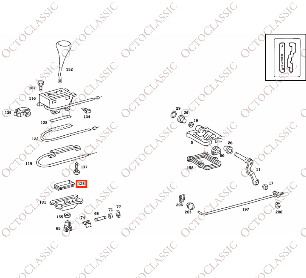 Mercedes W126 / C126 SEC / SL R129: Marco interior de sujeción de la base de la palanca de cambios, negro, A1292670740 Mercedes W126 / C126 SEC / SL R129: Marco interior de sujeción de la base de la palanca de cambios, negro, A1292670740