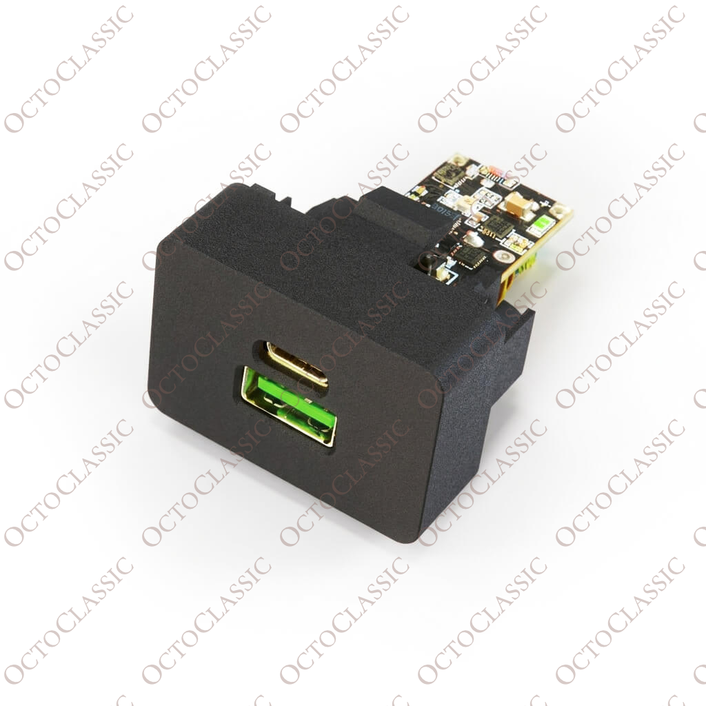 Botón ciego para el aire acondicionado del Ford / Mercury Capri Mk3 descapotable con cargador USB, color negro Botón ciego para el aire acondicionado del Ford / Mercury Capri Mk3 descapotable con cargador USB, color negro