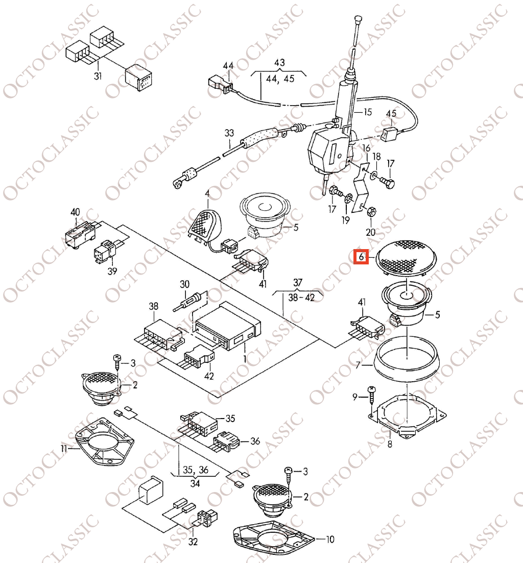 Audi V8 D11 / 200 / 100 C3 / 80 / 90 B3 / B4: Cubierta para la bandeja trasera y los altavoces Bose. Todos los colores. 893035407 Audi V8 D11 / 200 / 100 C3 / 80 / 90 B3 / B4: Cubierta para la bandeja trasera y los altavoces Bose. Todos los colores. 893035407