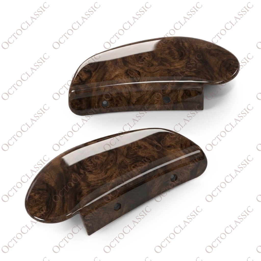 Porsche 911 964 / 993 / 924 / 944 / 968 – Set aus Holzplatten zur Abdeckung der Vordersitzscharniere 92852114702 / 92852114802 Porsche 911 964 / 993 / 924 / 944 / 968 – Set aus Holzplatten zur Abdeckung der Vordersitzscharniere 92852114702 / 92852114802