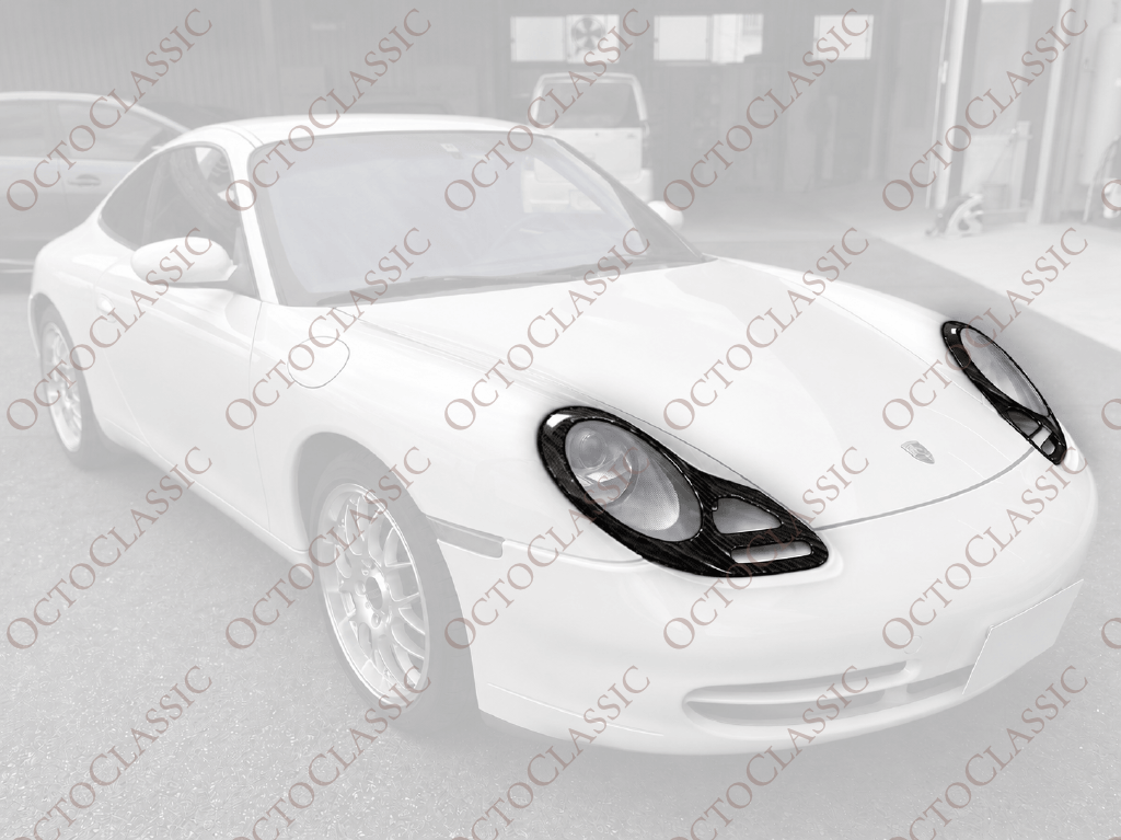 Porsche 911 996 / 986 Boxster Scheinwerferabdeckungen aus Carbon – Set mit 4 Varianten Porsche 911 996 / 986 Boxster Scheinwerferabdeckungen aus Carbon – Set mit 4 Varianten