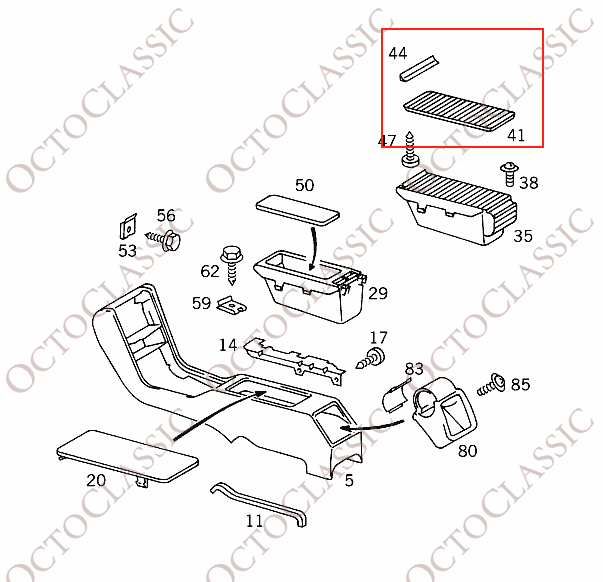 Mercedes W140 – Consolle centrale con pannello in legno di noce scuro con venature A1406802739 Mercedes W140 – Consolle centrale con pannello in legno di noce scuro con venature A1406802739