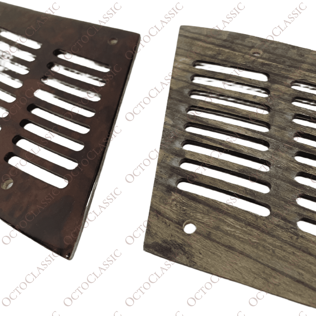 Mercedes W126 / C126 SEC Lautsprecherabdeckungen vorne, 2er-Set (links und rechts), dunkles Wurzelholz A1266806639 / A1266806739 Mercedes W126 / C126 SEC Lautsprecherabdeckungen vorne, 2er-Set (links und rechts), dunkles Wurzelholz A1266806639 / A1266806739