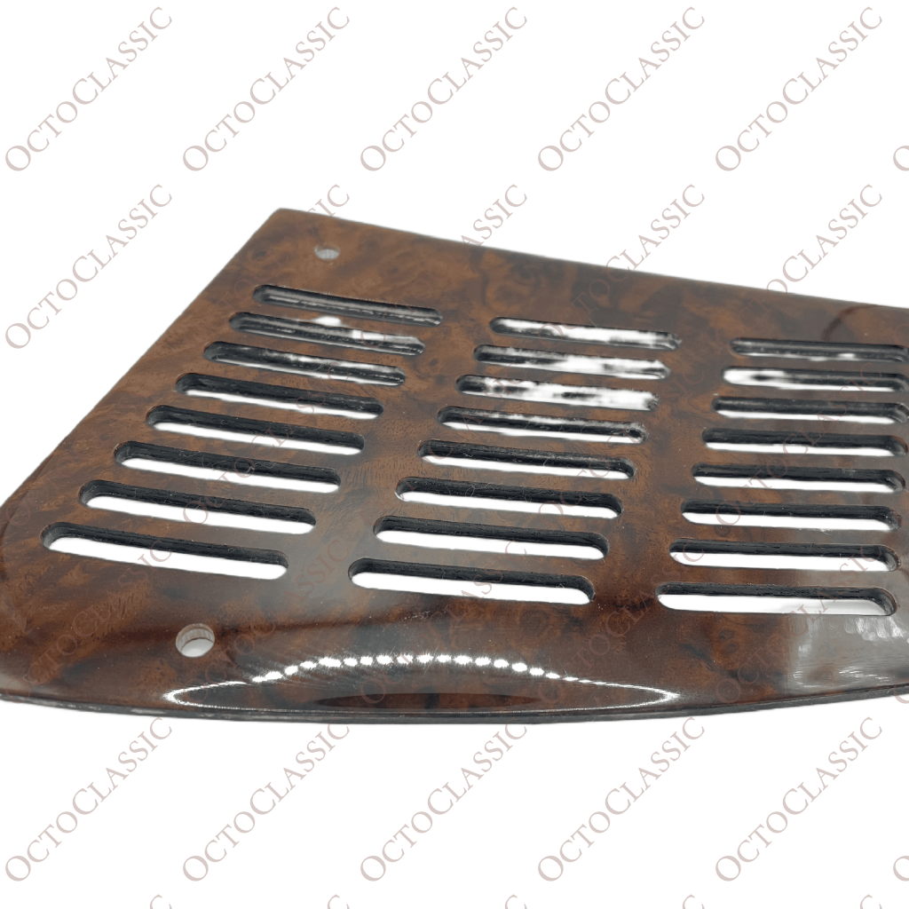 Mercedes W126 / C126 SEC Lautsprecherabdeckungen vorne, 2er-Set (links und rechts), dunkles Wurzelholz A1266806639 / A1266806739 Mercedes W126 / C126 SEC Lautsprecherabdeckungen vorne, 2er-Set (links und rechts), dunkles Wurzelholz A1266806639 / A1266806739