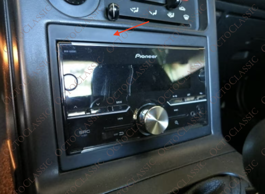 Mazda Miata MX5 Double Din Head Unit Bezel Black Mazda Miata MX5 Double Din Head Unit Bezel Black