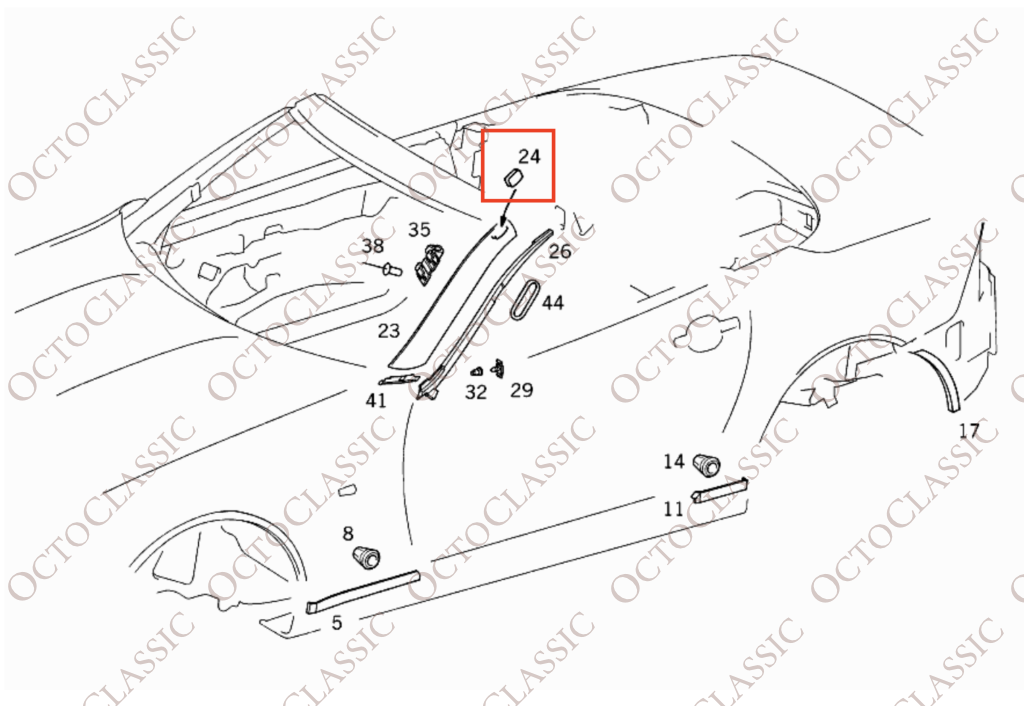 R170 R171 R230 Portapacchi per montaggio su tetto, rivestimento, set di 2 Mercedes A1706980930 e A1706981030 R170 R171 R230 Portapacchi per montaggio su tetto, rivestimento, set di 2 Mercedes A1706980930 e A1706981030