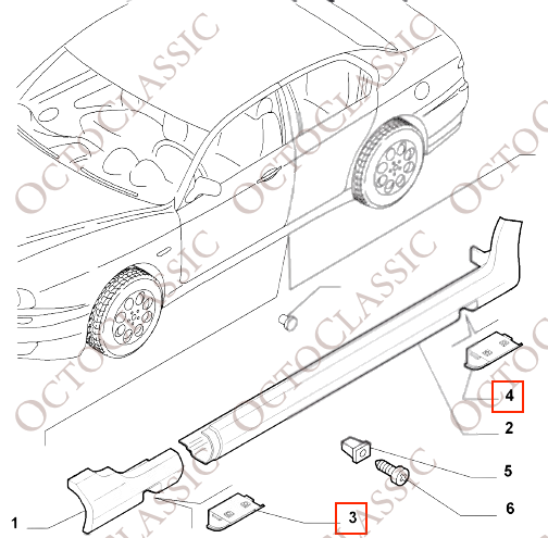 Alfa Romeo 156 GTA Side Skirt Jacking Point Covers Set Of 4 Primed 156036564, 156036565, 156036567, 156036568 Alfa Romeo 156 GTA Side Skirt Jacking Point Covers Set Of 4 Primed 156036564, 156036565, 156036567, 156036568