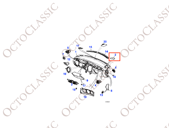 Jaguar XJ copertura altoparlante cruscotto anteriore griglia sinistra o destra tutti i colori C2C18528AEK / C2C18527AEK Jaguar XJ copertura altoparlante cruscotto anteriore griglia sinistra o destra tutti i colori C2C18528AEK / C2C18527AEK