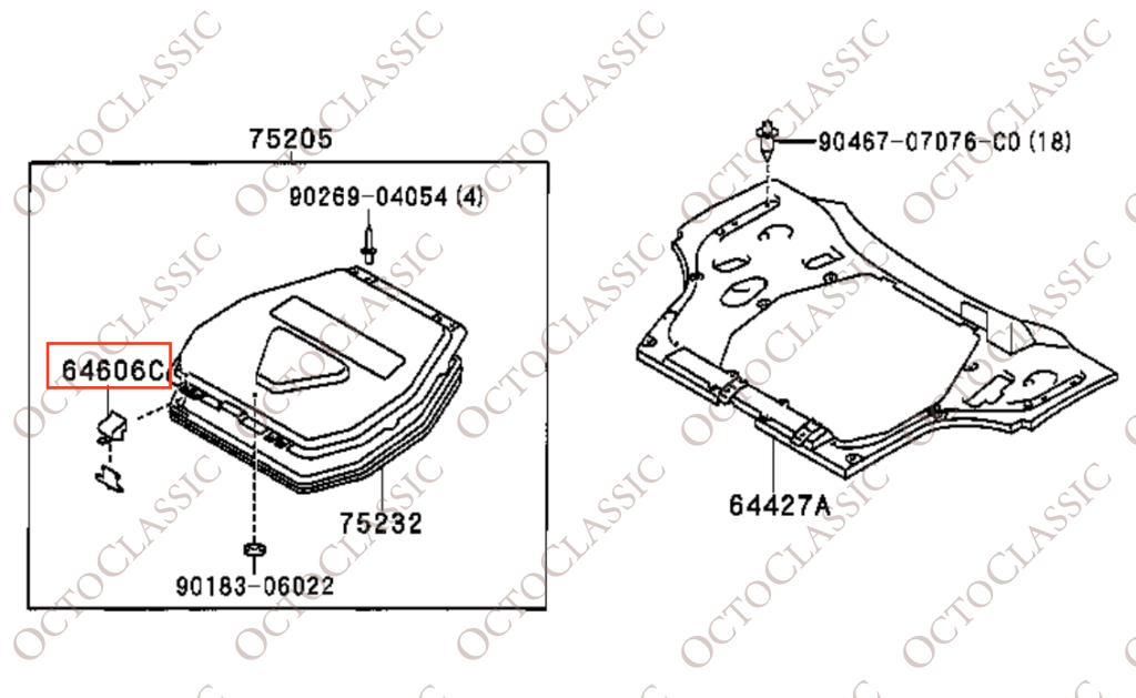 Toyota MR2 Lever Part Sub-Assy Luggage Door Lock Open Set Of 2 Black 64606-17031 Toyota MR2 Lever Part Sub-Assy Luggage Door Lock Open Set Of 2 Black 64606-17031