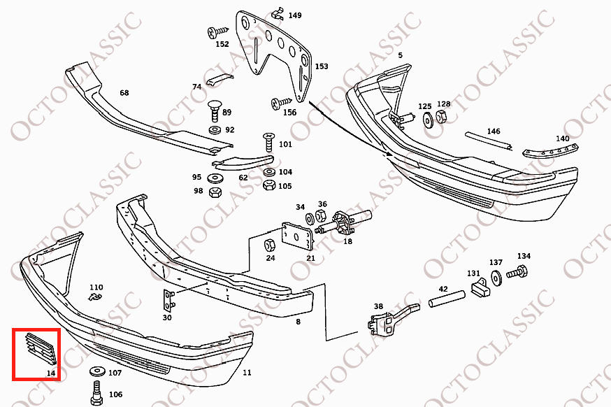 W126 Frontstoßstange untere Abschlepphaken-Grillabdeckung Version USA grundiert Mercedes-Benz A1268850226 W126 Frontstoßstange untere Abschlepphaken-Grillabdeckung Version USA grundiert Mercedes-Benz A1268850226