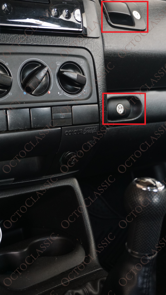 VW Golf MK3 Boîte à gants cache trou de serrure noir VW Golf MK3 Boîte à gants cache trou de serrure noir