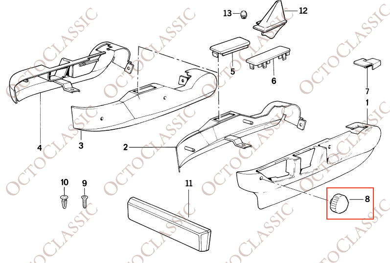 BMW E30 E28 E34 E24 E23 Pokrętło regulacji siedzenia Czarny 52101922269 BMW E30 E28 E34 E24 E23 Pokrętło regulacji siedzenia Czarny 52101922269