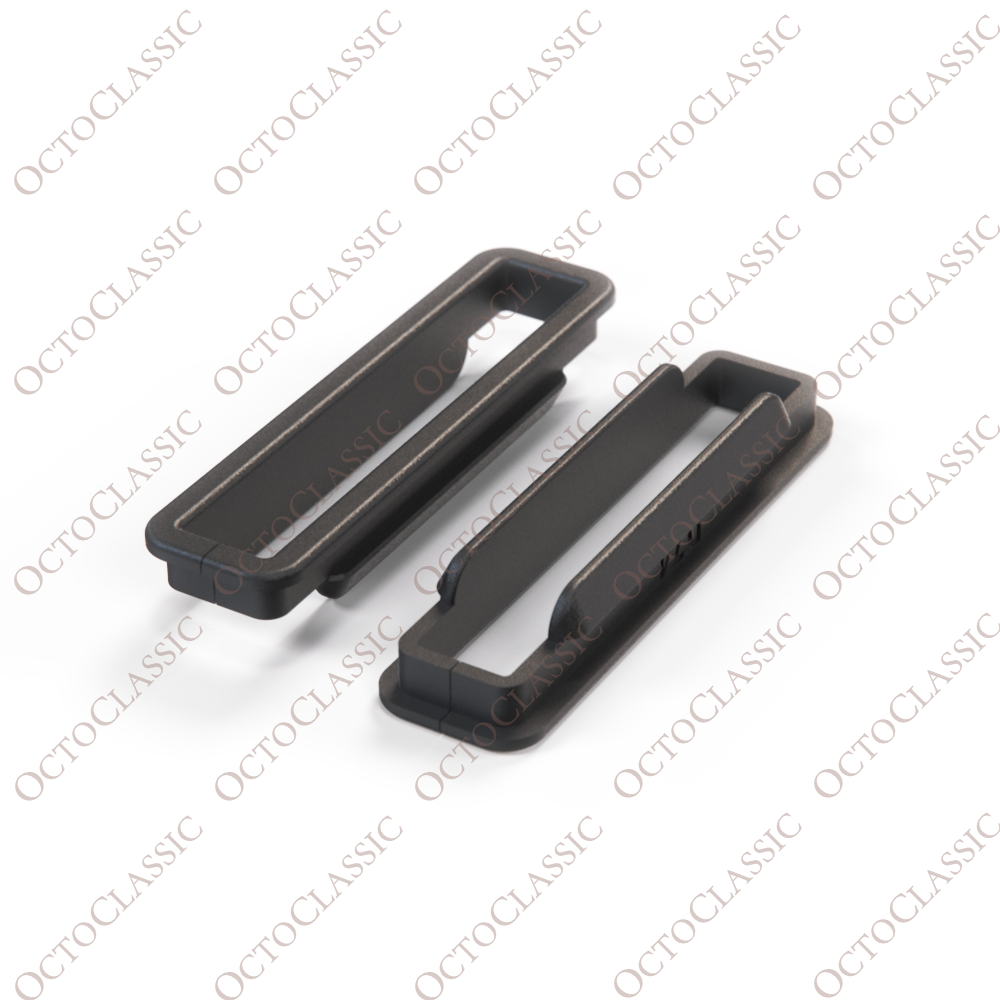 Mazda RX7 S2 Set of 2 Seat Belt Trim Brackets Black Mazda RX7 S2 Set of 2 Seat Belt Trim Brackets Black