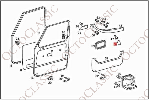 W463 Door Armrest Knob (Mercedes G-class, W460, W461, A46399701869051) W463 Door Armrest Knob (Mercedes G-class, W460, W461, A46399701869051)