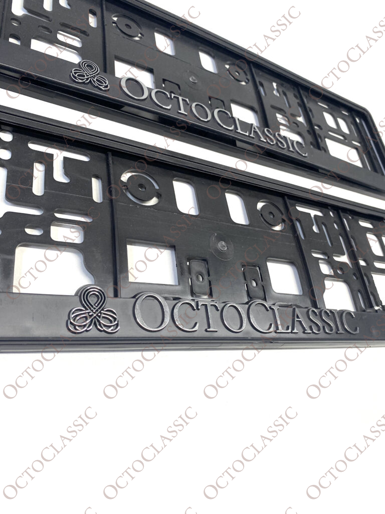 Octoclassic Car Number Plate Frame Best Fit For Classic Car Set of 2 Octoclassic Car Number Plate Frame Best Fit For Classic Car Set of 2