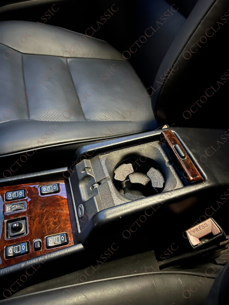 Mercedes W124 C124 A124 S124 Custom Cup Holder Insert Cupholder for Center Console Storage Box Mercedes W124 C124 A124 S124 Custom Cup Holder Insert Cupholder for Center Console Storage Box