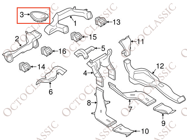 Mini Cooper F55 F56 F57 Indirect Fresh Air Grille Or Speaker Cover 2 Version 64229262802 / 64229262803 Mini Cooper F55 F56 F57 Indirect Fresh Air Grille Or Speaker Cover 2 Version 64229262802 / 64229262803