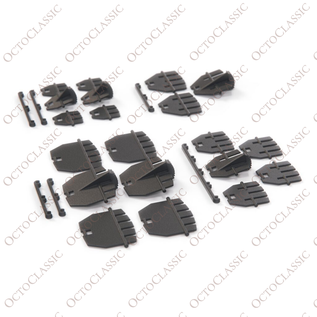 Kit de reparación de ventilación de aire Volvo 480, compartimentos para varilla y soporte para 6 rejillas Kit de reparación de ventilación de aire Volvo 480, compartimentos para varilla y soporte para 6 rejillas