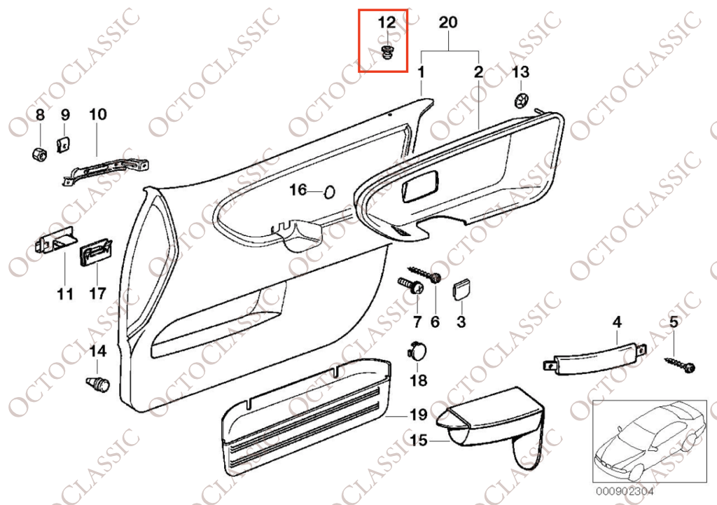 BMW E30 E36 Trzpień zamka panelu drzwi Tuleja Przelotka Zestaw pierścieni wykończeniowych, 4 sztuki, czarne 51411911964 BMW E30 E36 Trzpień zamka panelu drzwi Tuleja Przelotka Zestaw pierścieni wykończeniowych, 4 sztuki, czarne 51411911964