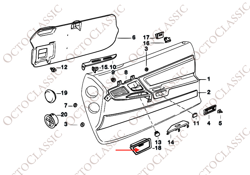 BMW E31 8-Series Coin Holder Flap Left Or Right Side 51418128463 BMW E31 8-Series Coin Holder Flap Left Or Right Side 51418128463