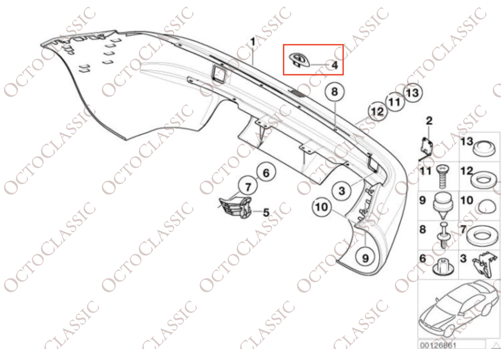 BMW Z3 E36 M Paraurti posteriore superiore copertura luce targa Trim primerizzato 51122492955 BMW Z3 E36 M Paraurti posteriore superiore copertura luce targa Trim primerizzato 51122492955