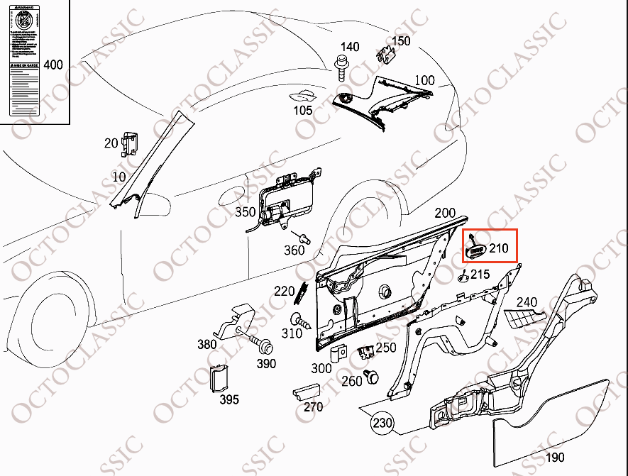 Mercedes W209 CLK209 Door Card SRS Airbag Symbol Cover All Colors A2097270088 Mercedes W209 CLK209 Door Card SRS Airbag Symbol Cover All Colors A2097270088