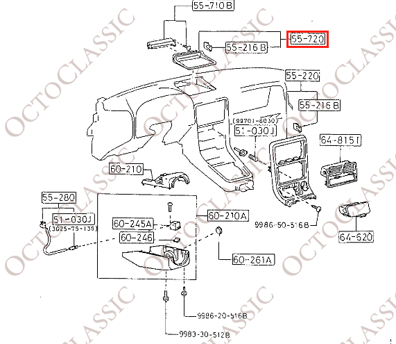 Mazda RX7 FC3S cruscotto orologio automatico lunetta copertura interna rivestimento nero F055-55-71XB07 Mazda RX7 FC3S cruscotto orologio automatico lunetta copertura interna rivestimento nero F055-55-71XB07