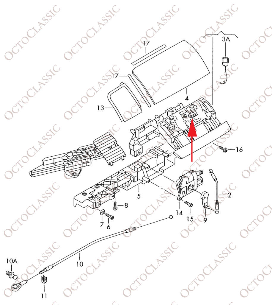 VW New Beetle Elemento Deslizante Para Tapa De Capota Izquierda O Derecha Negro1Y0871349B / 1Y0871350B VW New Beetle Elemento Deslizante Para Tapa De Capota Izquierda O Derecha Negro1Y0871349B / 1Y0871350B