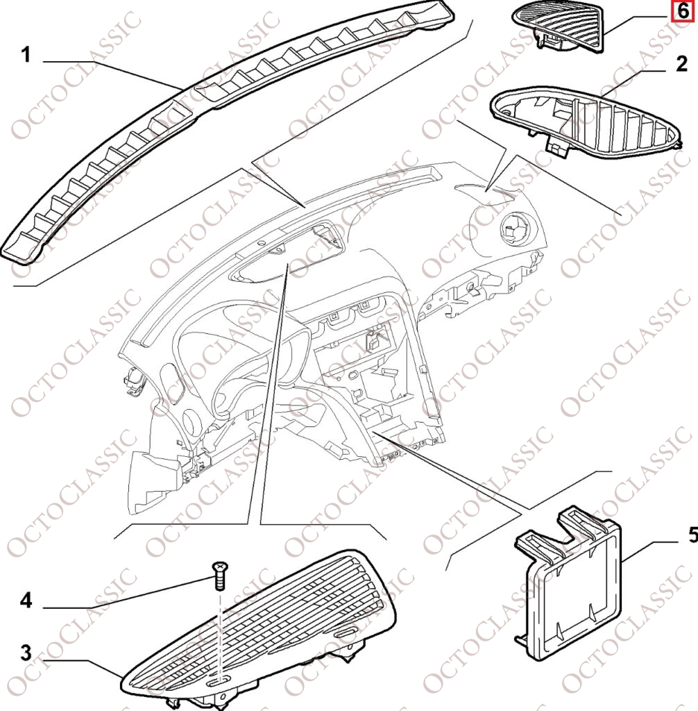 Alfa Romeo 159 8V Tweeter altoparlante cruscotto anteriore sinistro o destro 156074111 / 156074108 Alfa Romeo 159 8V Tweeter altoparlante cruscotto anteriore sinistro o destro 156074111 / 156074108
